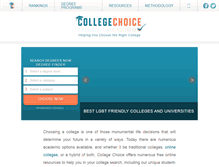 Tablet Screenshot of collegechoice.net
